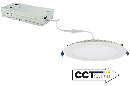 6" Ultra Slim LED Round Panel w/ Selectable CCT