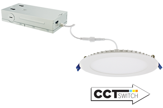 6" Ultra Slim LED Round Panel w/ Selectable CCT