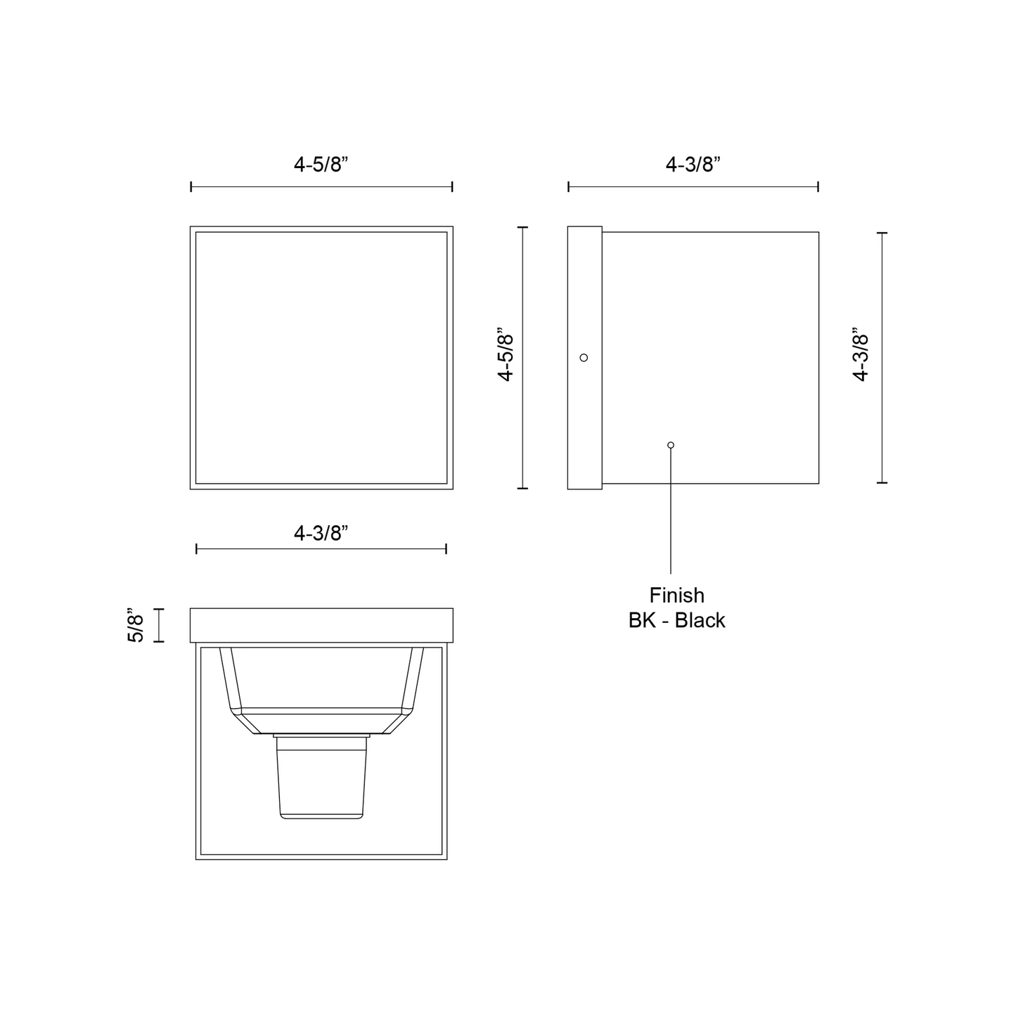 Rene 5-in Exterior Wall Sconce