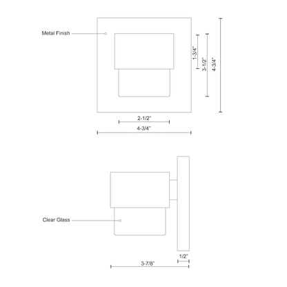 Copenhagen 5-in Exterior Wall Sconce