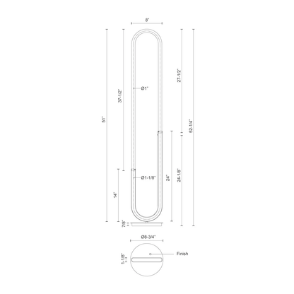Huron 52-in Floor Lamp