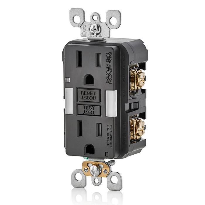 GFCI Receptacle: 15A, White