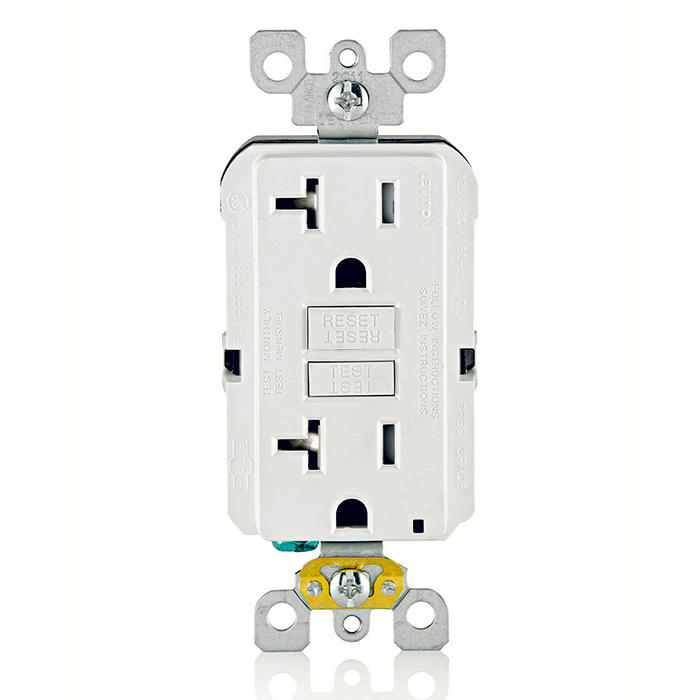 GFCI Receptacle: 20A, TR, White