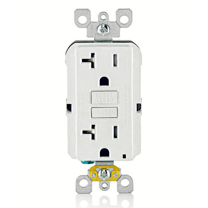 GFCI Receptacle: 20A, TR, White