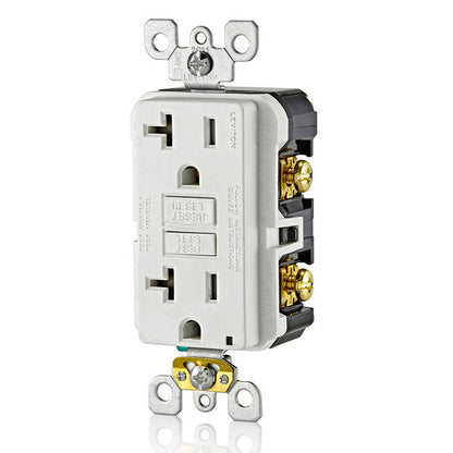 GFCI Receptacle: 20A, TR, White
