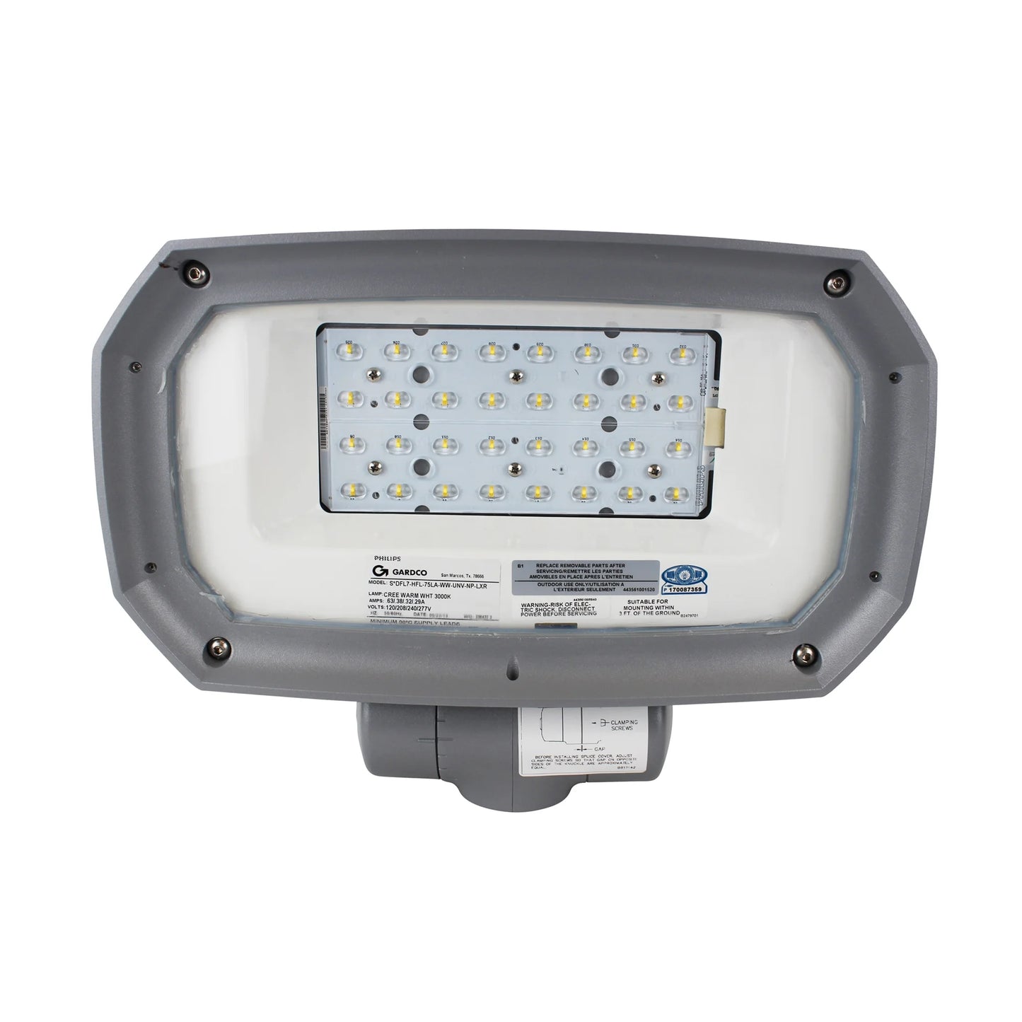 7" LED Flood Light, Black