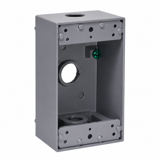 Weatherproof Box, 1 Gang Aluminum Die Cast