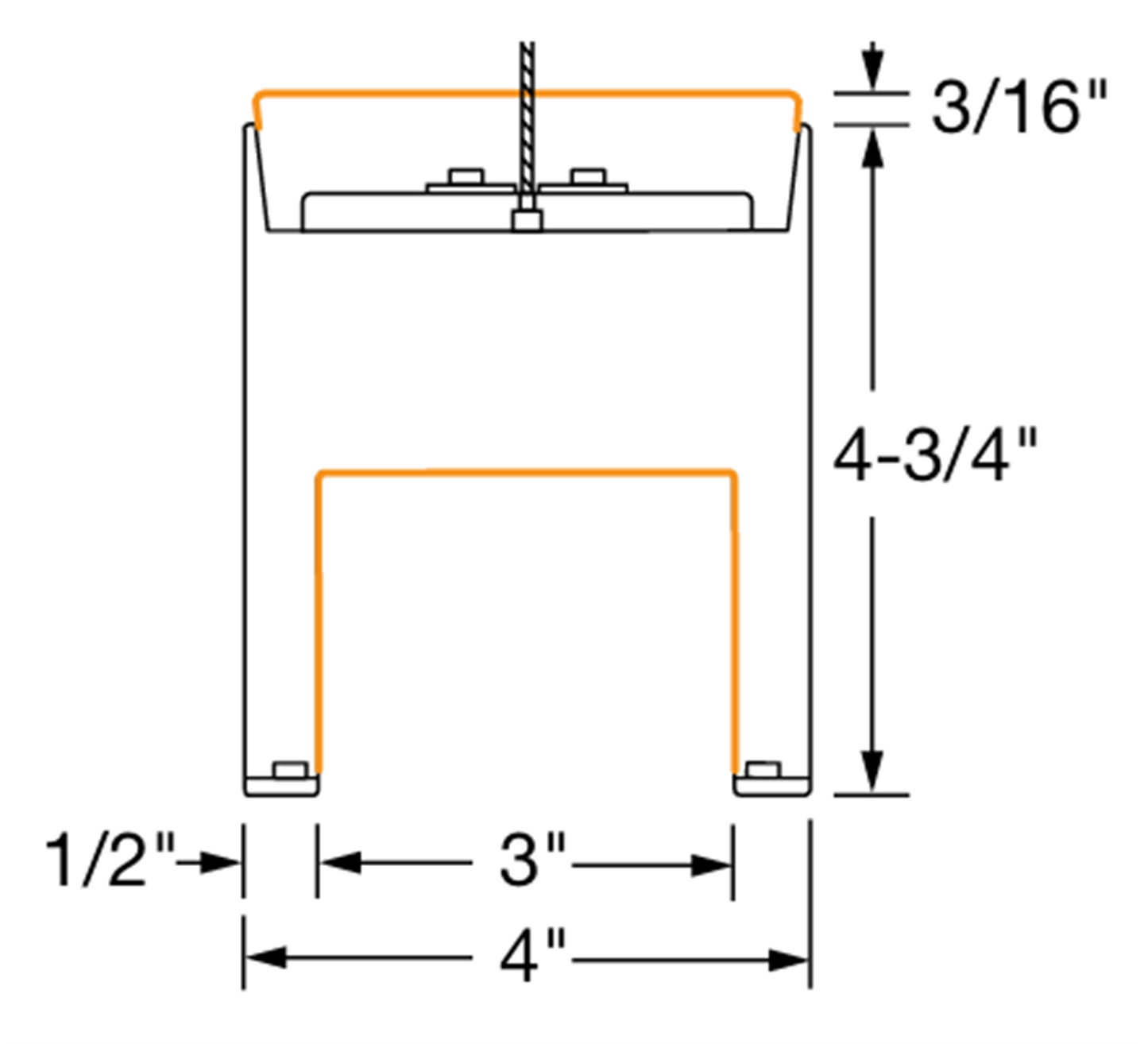 4' Indirect/Direct LED Linear Pendant