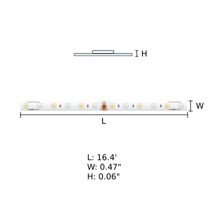 RGBW LED Tapelight, 16.4' Reel