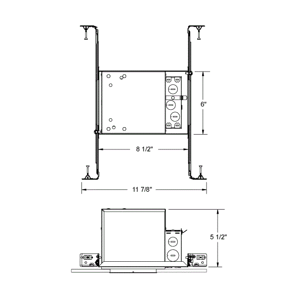4" New Construction LED Housing Can