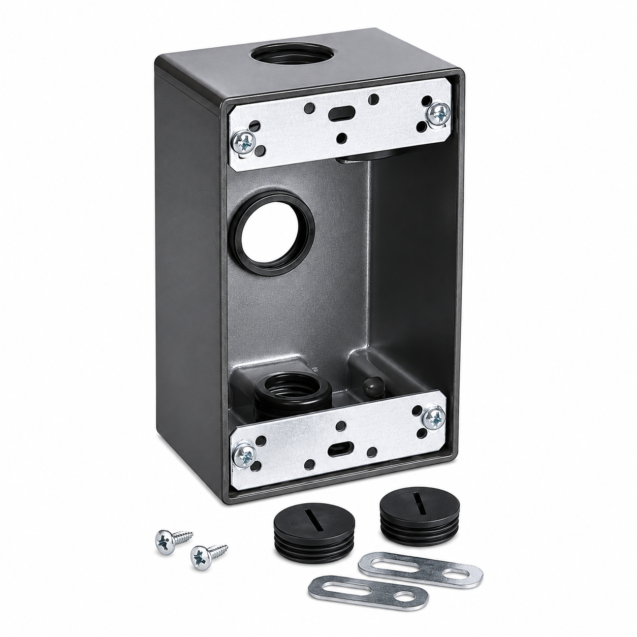 Weatherproof Box, 1-Gang, Aluminium