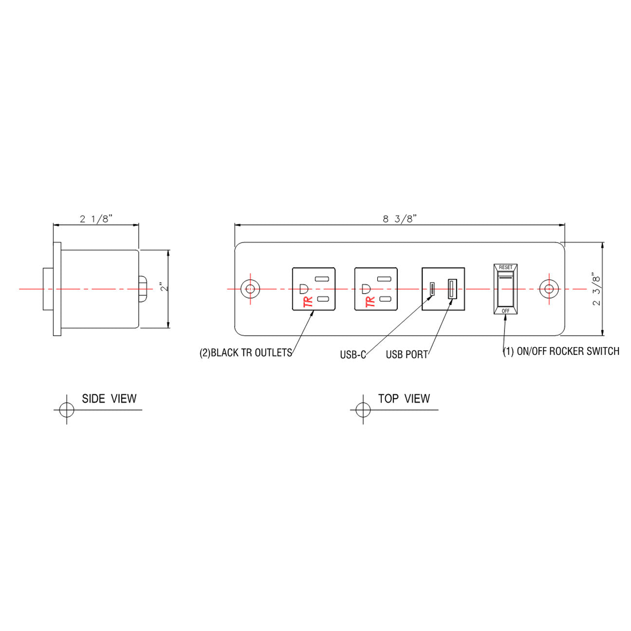 JA02 Furniture Power Outlet