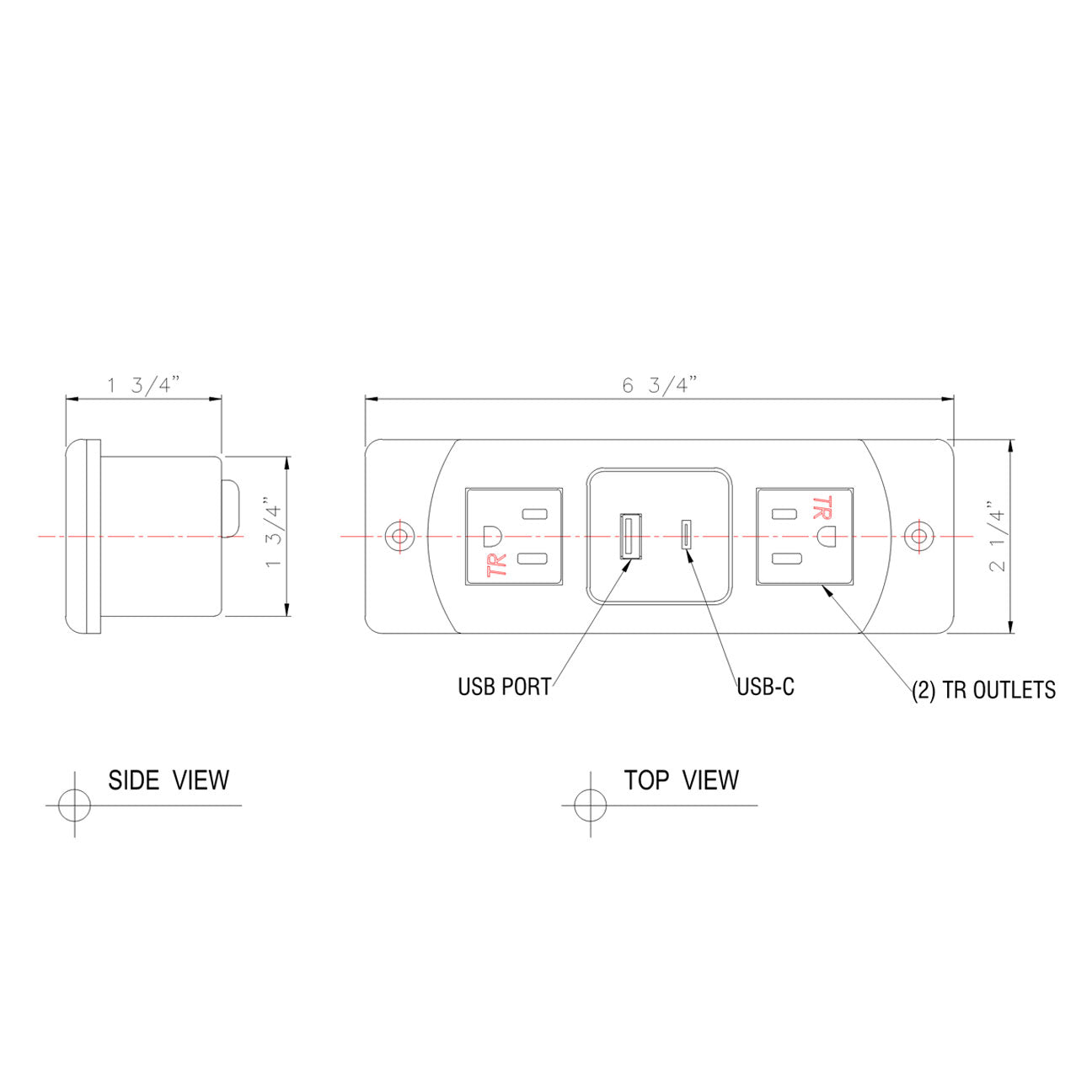 JA04B Furniture Power Outlet