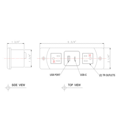 JA04B Furniture Power Outlet