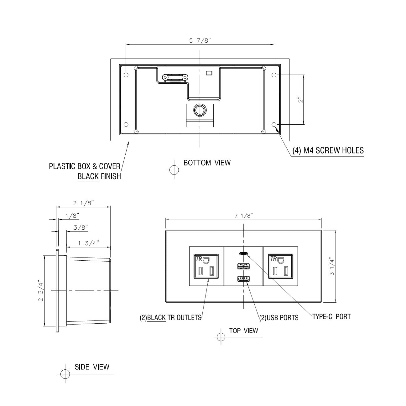 JA06A Furniture Power Outlet