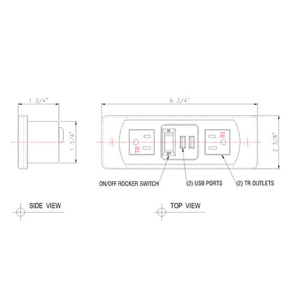 JA07-WC Furniture Power Outlet