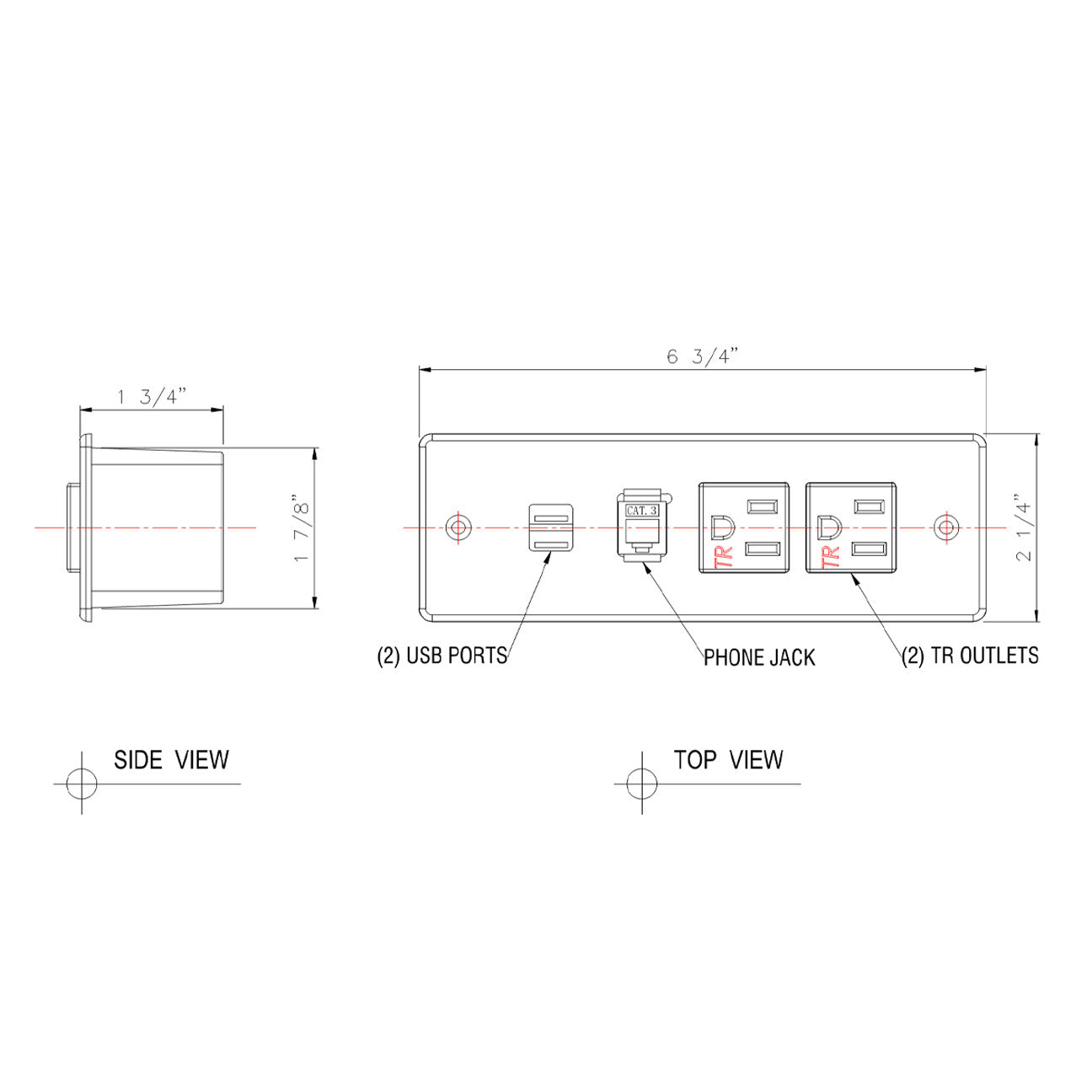 JA11 Furniture Power Outlet