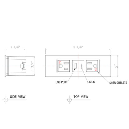 JA12B Furniture Power Outlet