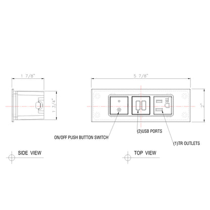 JA12C Furniture Power Outlet