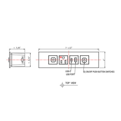 JA25A Furniture Power Outlet