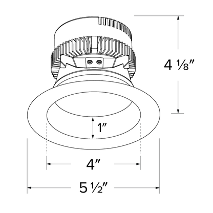 4" Round Insert - 1500L, 0-10V