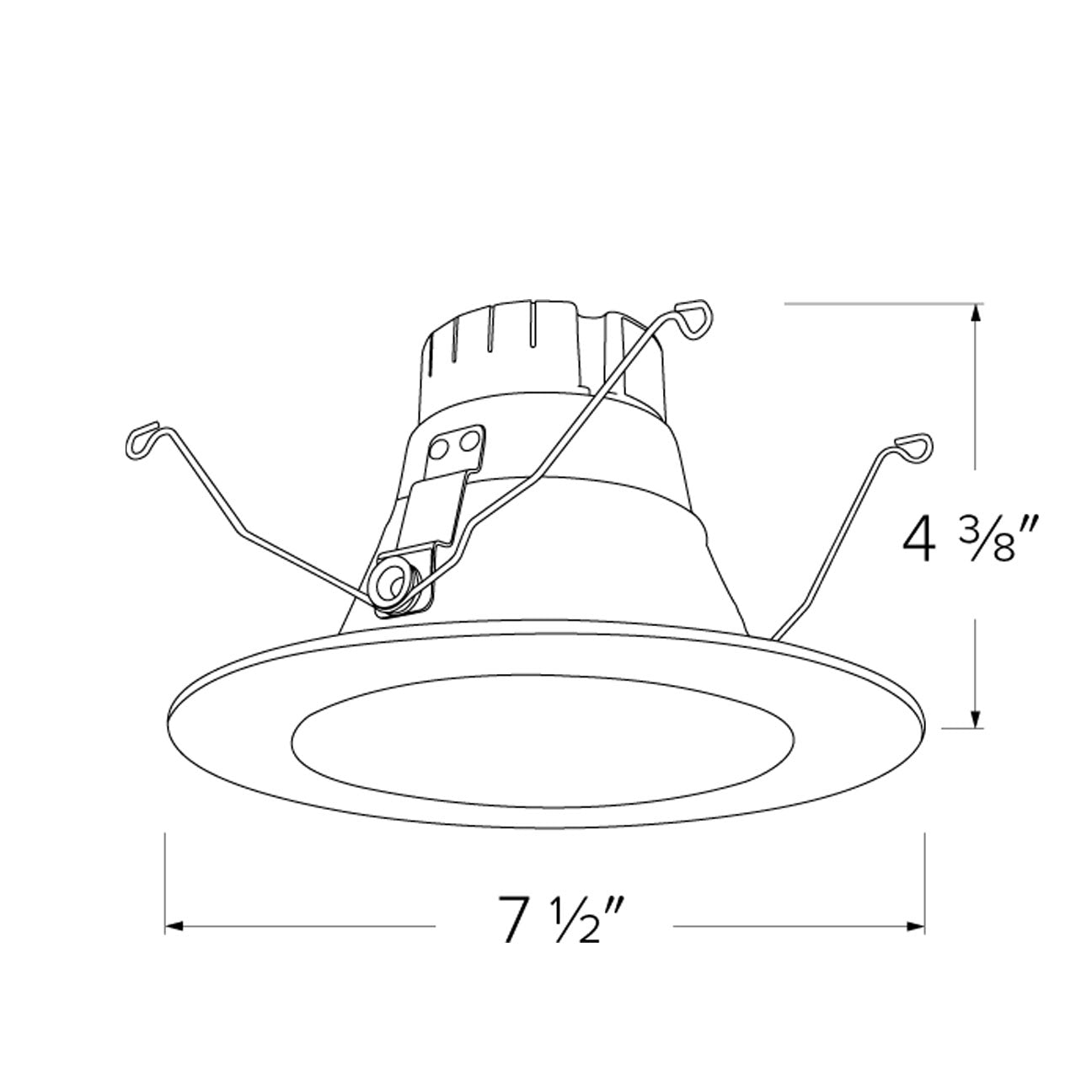 5/6" LED Round Recessed Insert