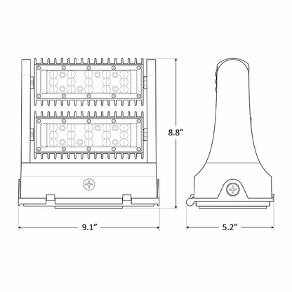 LED Rotatable Wall Pack