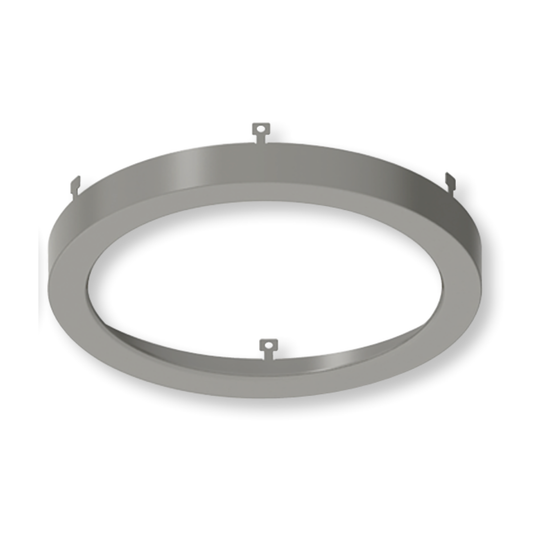 4" Decorative Ring Trim, Brushed Nickel