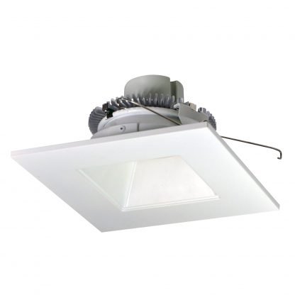 6" Cobalt Click LED Retrofit Square Reflector, 120/277V 0-10V Dimming, Matte Powder White