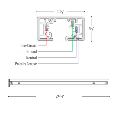 6' Single Circuit Track