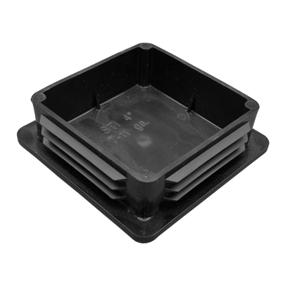 4" Plastic Pole Cap, Black