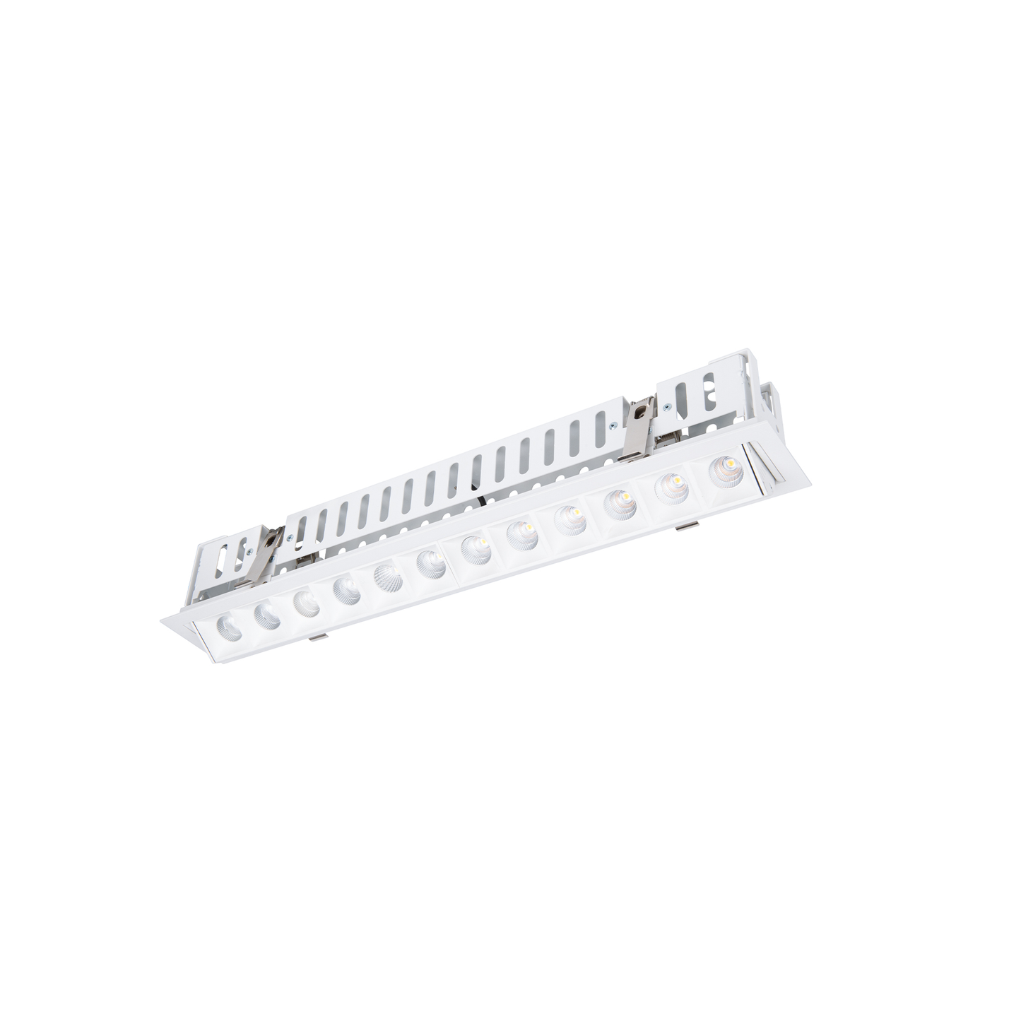 12-Multi Linear Recessed Adjustable Downlight Trim/Trimless, White