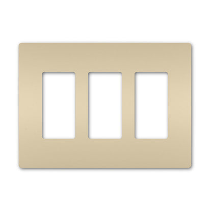 Wall plate: 3G Screwless Decora