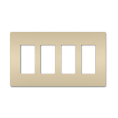 Wall plate: 4G Screwless Decora