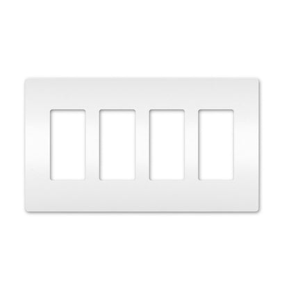 Wall plate: 4G Screwless Decora