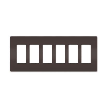 Wall plate: 6G Screwless Decora