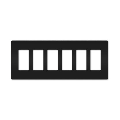 Wall plate: 6G Screwless Decora