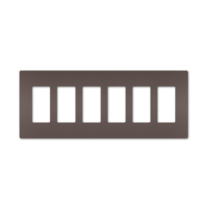 Wall plate: 6G Screwless Decora