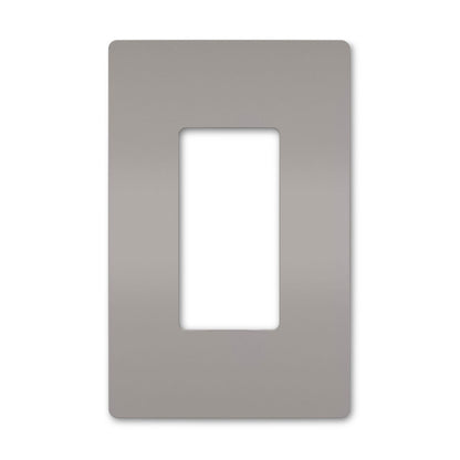 Wall plate: 1G Screwless Decora