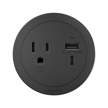 Round FPC - 1 Outlet & USB A/C