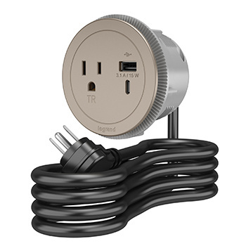 Round FPC - 1 Outlet & USB A/C