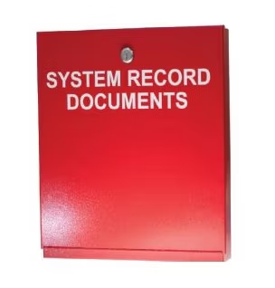 Fire System Record Documents Cabinet