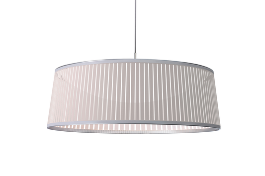 36" Round LED Pendant, White