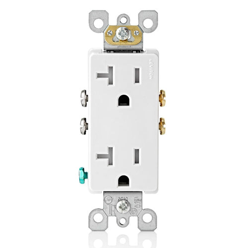 Receptacle: 20A Decora, TR, White