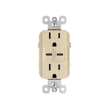 Receptacle: USB C/C, TR, 15A With Fast Charging Ports