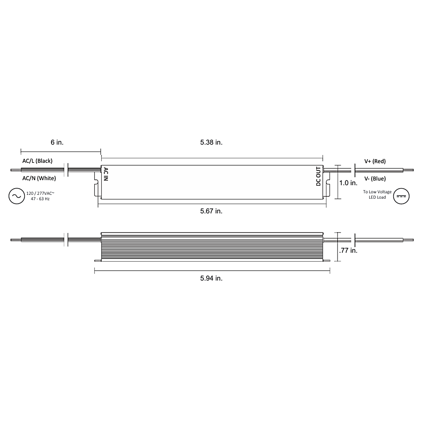 12V/100W LED Driver