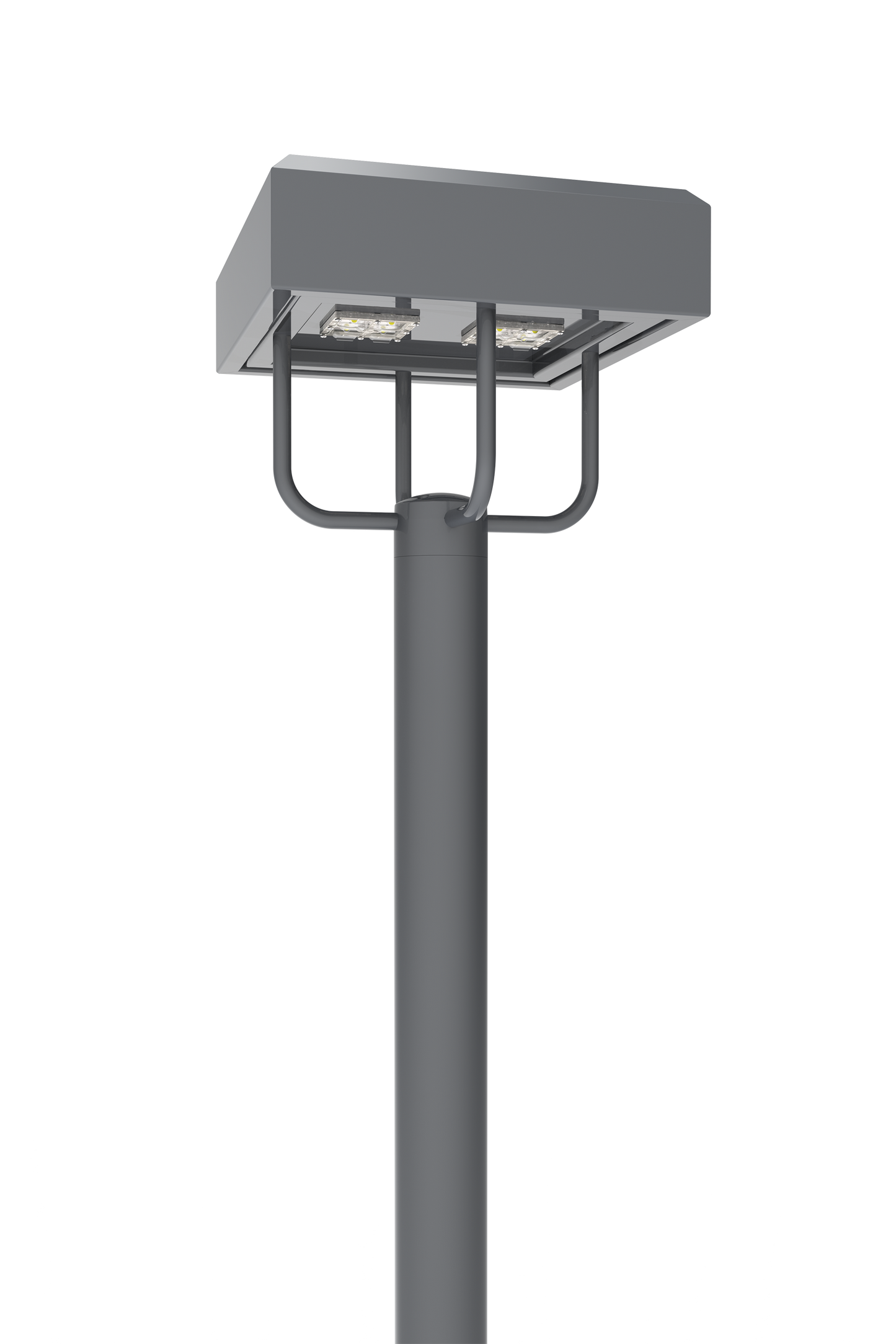 17" Square LED Area Light Head, White