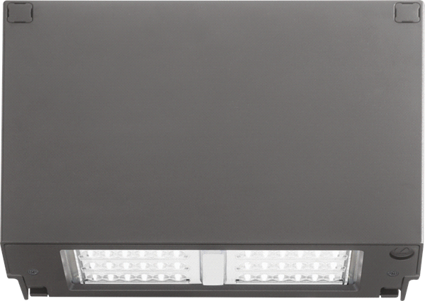 8" LED Wall Pack, Dark Bronze