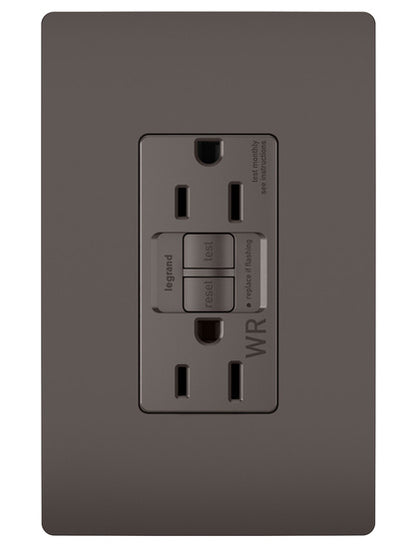 GFCI Receptacle: Duplex, TR, WR, 15A