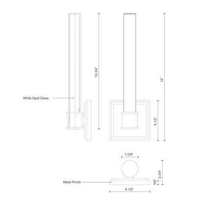 Rona 14-in Wall Sconce